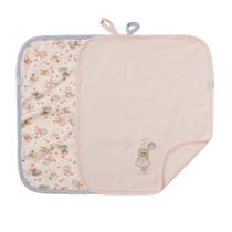 Kit 2 Babinhas Paninho de Boca Bebê Aurora Rosa -Hug Kit 2 Babinhas Paninho de Boca Bebê Aurora Rosa -Hug