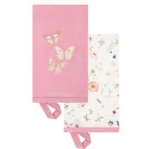 Kit 2 Babinhas Paninho de Boca Bebê Blossom Rosa - Hug Kit 2 Babinhas Paninho de Boca Bebê Blossom Rosa - Hug