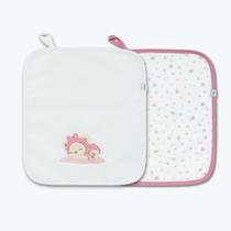 Kit 2 Babinhas Paninho de Boca Matelasse Bons Sonhos -Hug Kit 2 Babinhas Paninho de Boca Matelasse Bons Sonhos -Hug