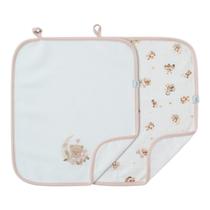 Kit 2 Babinhas Paninho de Boca Menina Matelasse New Baby-Hug Kit 2 Babinhas Paninho de Boca Menina Matelasse New Baby-Hug