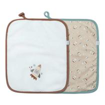 Kit 2 Babinhas Paninho de Boca Menino Matelasse Be Brave-Hug