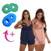 Kit 2 Baby Doll Amamentação Com 2 Pares De Rosquinha Para Seio - Nusta