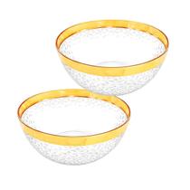 Kit 2 Bacia Bolo Acrílica Multiuso 22cm Fruta Tigela Decorativa Canelado Verdura Apartamento Cozinha Kit 2 Bacia Bolo Acrílica Multiuso 22cm Fruta Tigela Decorativa Canelado Verdura Apartamento Cozinha