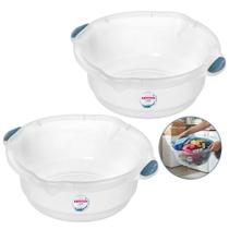 Kit 2 Bacia Plástica Transparente Multiuso 27,5l Hydrus Sanremo Kit 2 Bacia Plástica Transparente Multiuso 27,5l Hydrus Sanremo