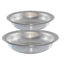 Kit 2 Bacias Grandes Redonda N 30 N 40 Em Aluminio Kit 2 Bacias Grandes Redonda N 30 N 40 Em Aluminio