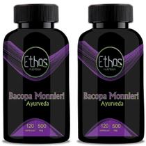 Kit 2 Bacopa Monnieri 120 Capsulas 500mg Ethos Nutrition Kit 2 Bacopa Monnieri 120 Capsulas 500mg Ethos Nutrition