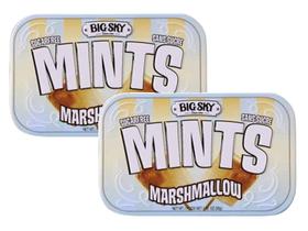 Kit 2 bala big sky sabor mints marshmallow lata 50g