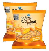 kit 2 Bala Butter Toffees Mousse De Maracujá Arcor 400g
