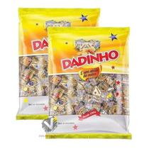 Kit 2 Bala Dadinho 600G Doce De Amendoim Tradicional Dizioli