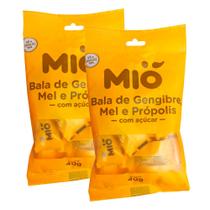 Kit 2 Bala de Gengibre, Mel e Própolis Mió 40g