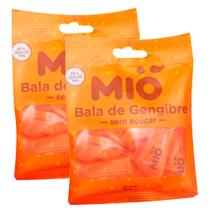Kit 2 Bala de Gengibre Mió Zero Açúcar 21g Kit 2 Bala de Gengibre Mió Zero Açúcar 21g