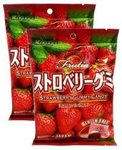 kit 2 BALA DE GOMA SABOR morango GUMMY CANDY KASUGAI 102G kit 2 BALA DE GOMA SABOR morango GUMMY CANDY KASUGAI 102G