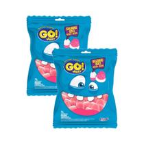 Kit 2 Bala Gelatina Go Jelly Beijinho Doce Sabor Morango 70g Kit 2 Bala Gelatina Go Jelly Beijinho Doce Sabor Morango 70g