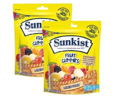 kit 2 Bala Gelatina Sunkist Fruit Gummies Mixed Fruit 793g
