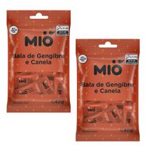 Kit 2 Bala Gengibre e Canela Mió 40g