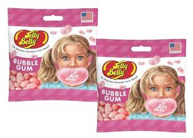 Kit 2 Bala Jelly Belly Feijão Bubble Gum Sabor Chiclete 99G