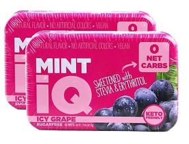 kit 2 Bala MINT IQ ICY Grape mints Vegana Big Sky Lata 40g