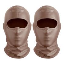 Kit 2 Balaclavas Touca Ninja Motoqueiro Anti Calor Proteção UV Camuflada Exército Bope