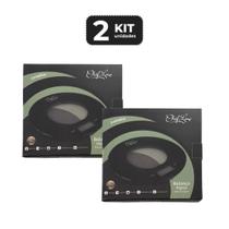 Kit 2 balanca digital 5 kg preta ø 20 cm