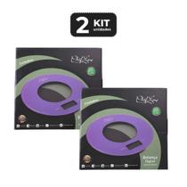 Kit 2 balanca digital 5 kg roxo ø 20 cm