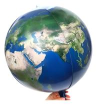 Kit 2 Balão Orbz 4d Terra Planeta Mundo Mapa Mundial 55cm