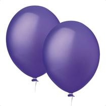 Kit 2 Balão Violeta 9 Liso Para Festa Pacote 50 Und
