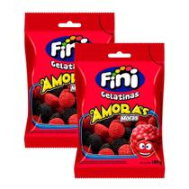 Kit 2 Balas de Gelatina Fini Amoras 100g