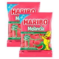 Kit 2 Balas de Gelatina Haribo Melancia 80g