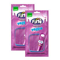 Kit 2 Balas Fini Tubinho de Uva 80g Kit 2 Balas Fini Tubinho de Uva 80g