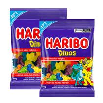 Kit 2 Balas Haribo Dinos 80g Kit 2 Balas Haribo Dinos 80g