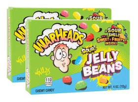 Kit 2 balas warheads sour jelly beans - 113g