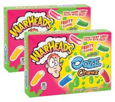 kit 2 BALAS WARHEADS THEATER BOX OOZE CHEWS - 99G