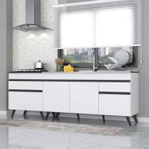 Kit 2 Balcões Gabinete Branco Kit 2 Balcões Gabinete Branco