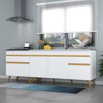 Kit 2 Balcões Gabinete Gw Mp2073 Branco Kit 2 Balcões Gabinete Gw Mp2073 Branco
