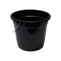 Kit 2 Balde 5 L Preto Alça Reforçada Lavanderia Limpeza