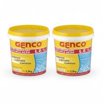 KIT 2 Balde Cloro Granulado GENCO 2,5kg Múltipla Ação
