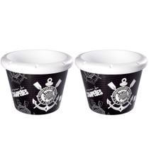 Kit 2 Balde de Cerveja Oficial Corinthians 5.3L Estampado para Casa Bares e Botecos