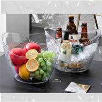 Kit 2 Balde de Gelo Garrafa Com Alça 3,9L Transparente TopH. Kit 2 Balde de Gelo Garrafa Com Alça 3,9L Transparente TopH.