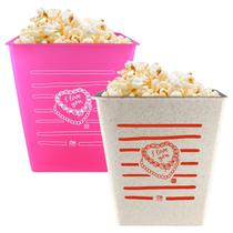 Kit 2 Balde de Pipoca 2,6L Colecao AMOR I Love You