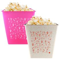 Kit 2 Balde de Pipoca 2,6L Colecao AMOR Romance