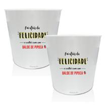 Kit 2 Balde De Pipoca Personalizados Fui Atrás Da Felicidade Kit 2 Balde De Pipoca Personalizados Fui Atrás Da Felicidade