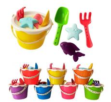 Kit 2 Balde De Praia Amarelo Kit C/ 4 Peças Para Brincar Ar Kit 2 Balde De Praia Amarelo Kit C/ 4 Peças Para Brincar Ar