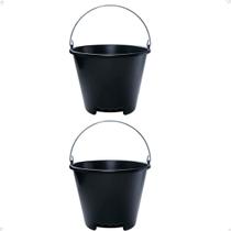 Kit 2 Balde Especial Para Transporte Plástico 12L Resistente Kit 2 Balde Especial Para Transporte Plástico 12L Resistente