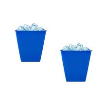 Kit 2 Balde Gelo Azul 2,6L Plástico Premium Kit 2 Balde Gelo Azul 2,6L Plástico Premium