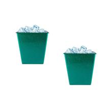 Kit 2 Balde Gelo Fibra Madeira Verde 2,6L