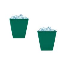 Kit 2 Balde Gelo Verde 2,6L Plástico Premium