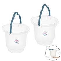 Kit 2 Balde Plástico 8,5 Litros Para Limpeza Casa Lavandeira Com Alças - Sanremo