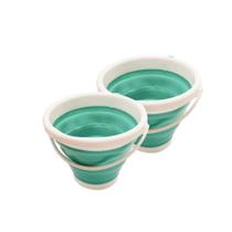 Kit 2 Balde Retrátil Verde Esmeralda Fratelli 5 Litros cada