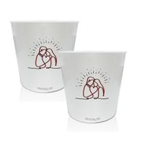 Kit 2 Baldes De Pipoca Casal - Para Dia Dos Namorados