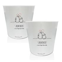 Kit 2 Baldes De Pipoca Juntos - Para Dia Dos Namorados Kit 2 Baldes De Pipoca Juntos - Para Dia Dos Namorados